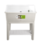 noa grow table warm grey
